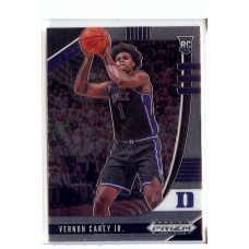 2020-21 Prizm Draft Picks Vernon Carey Jr. #27 Base Rookie Duke Blue Devils/Charlotte Hornets