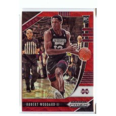 2020-21 Prizm Draft Picks Robert Woodard II #63 Base Rookie Prizms Ruby Wave Mississippi State Bulldogs/Sacramento Kings