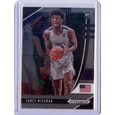 2020-21 Prizm Draft Picks James Wiseman #2 Base Rookie Memphis Tigers/Golden State Warriors