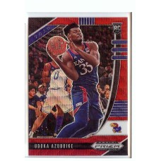 2020-21 Prizm Draft Picks Udoka Azubuike #71 Base Rookie Prizms Ruby Wave Kansas Jayhawks/Utah Jazz