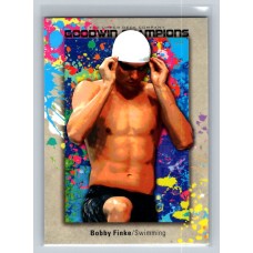 2024 Upper Deck UD Goodwin Champions Bobby Finke Base Splash of Color #121 Rookie Swimming 1:2 h, 1:2 e, 1:2 b