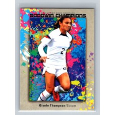2024 Upper Deck UD Goodwin Champions Gisele Thompson Base Splash of Color #108 Rookie Soccer 1:2 h, 1:2 e, 1:2 b