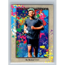 2024 Upper Deck UD Goodwin Champions Bo Nickal Base Splash of Color #148 Rookie MMA 1:2 h, 1:2 e, 1:2 b