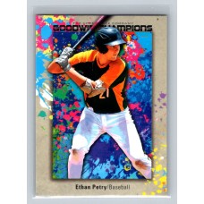 2024 Upper Deck UD Goodwin Champions Ethan Petry Base Splash of Color #126 Prospect Baseball 1:2 h, 1:2 e, 1:2 b