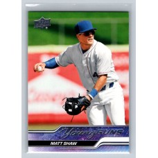 2024 Upper Deck UD Goodwin Champions Matt Shaw Upper Deck Young Guns #YG-29 Prospect Baseball 1:3 h, 1:3 e, 1:3 b