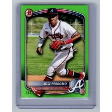 2025 Bowman Jose Perdomo #BP-106 Bowman Prospects Neon Green Border #/399 (1:221) Atlanta Braves