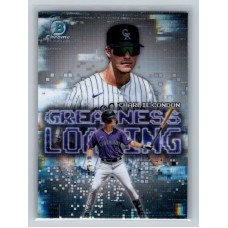 2025 Bowman Charlie Condon #GL-7 Greatness Loading Colorado Rockies