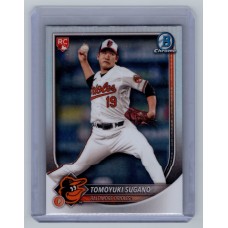 2025 Bowman Tomoyuki Sugano #41 Base Red Rookie Redemption Baltimore Orioles