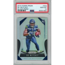 2019 Panini Prizm DK Metcalf Silver Prizm #343 PSA 10 Seattle Seahawks