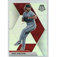 2021 Panini Mosaic Zac Gallen Silver Prizm #18 Arizona Diamondbacks