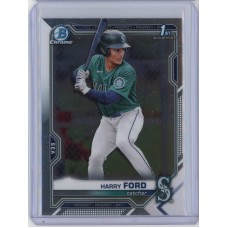 2021 BOWMAN DRAFT CHROME HARRY FORD BASE BDC-1 SEATTLE MARINERS