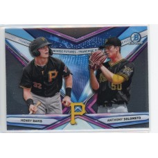 2021 BOWMAN DRAFT CHROME HENRY DAVIS ANTHONY SOLOMETO FRANCHISE FUTURES FF-1 PITTSBURGH PIRATES