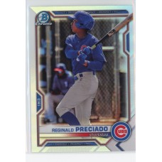 2021 BOWMAN DRAFT CHROME REGINALD PRECIADO REFRACTOR BDC-199 CHICAGO CUBS