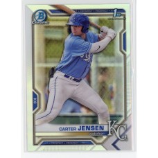 2021 BOWMAN DRAFT CHROME CARTER JENSEN REFRACTOR BDC-106 KANSAS CITY ROYALS