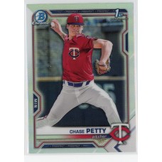 2021 BOWMAN DRAFT CHROME CHASE PETTY REFRACTOR BDC-49 MINNESOTA TWINS