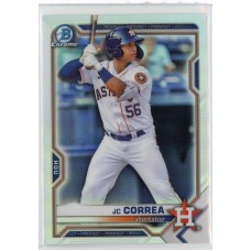 2021 BOWMAN DRAFT CHROME JC CORREA REFRACTOR BDC-29 HOUSTON ASTROS