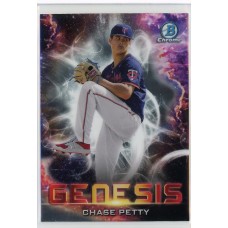 2021 BOWMAN DRAFT CHROME CHASE PETTY GENESIS GNS-9 MINNESOTA TWINS