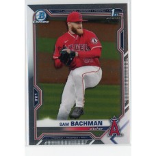 2021 BOWMAN DRAFT CHROME SAM BACHMAN BASE BDC-196 ANGELS