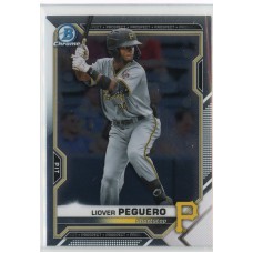 2021 BOWMAN DRAFT CHROME LIOVER PEGUERO BASE BDC-185 PITTSBURGH PIRATES