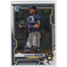 2021 BOWMAN DRAFT CHROME JEFERSON QUERO BASE BDC-183 MILWAUKEE BREWERS