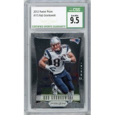 2012 Panini Prizm Rob Gronkowski #115 CSG 9.5 New England Patriots