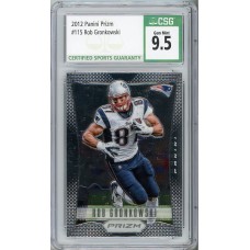 2012 Panini Prizm Rob Gronkowski #115 CSG 9.5 New England Patriots