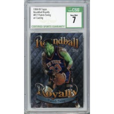 1998-99 Topps Patrick Ewing Roundball Royalty with Protective Coating CSG 7 New York Knicks Shows Green Tint 