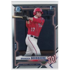 2021 BOWMAN DRAFT CHROME BRANDEN BOISSIERE BASE BDC-156 WASHINGTON NATIONALS