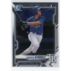 2021 BOWMAN DRAFT CHROME COOPER KINNEY BASE BDC-127 TAMPA BAY RAYS