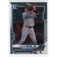 2021 BOWMAN DRAFT CHROME VICTOR MESA JR. BASE BDC-122 MIAMI MARLINS