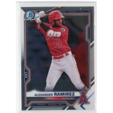 2021 BOWMAN DRAFT CHROME ALEXANDER RAMIREZ BASE BDC-110 ANGELS