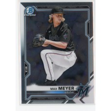 2021 BOWMAN DRAFT CHROME MAX MEYER BASE BDC-99 MIAMI MARLINS