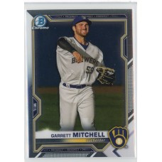 2021 BOWMAN DRAFT CHROME GARRETT MITCHELL BASE BDC-116 MILWAUKEE BREWERS