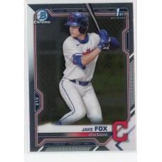 2021 BOWMAN DRAFT CHROME JAKE FOX BASE BDC-102 CLEVELAND INDIANS