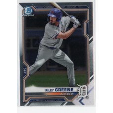 2021 BOWMAN DRAFT CHROME RILEY GREENE BASE BDC-107 DETROIT TIGERS