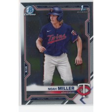 2021 BOWMAN DRAFT CHROME NOAH MILLER BASE BDC-109 MINNESOTA TWINS