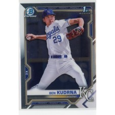 2021 BOWMAN DRAFT CHROME BEN KUDRNA BASE BDC-73 KANSAS CITY ROYALS