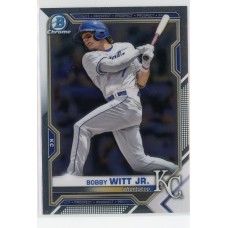 2021 BOWMAN DRAFT CHROME BOBBY WITT JR. BASE BDC-47 KANSAS CITY ROYALS