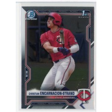 2021 BOWMAN DRAFT CHROME CHRISTIAN ENCARNACION-STRAND BASE BDC-9 MINNESOTA TWINS