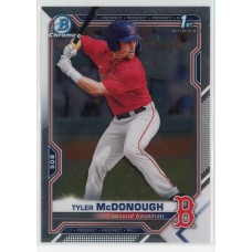 2021 BOWMAN DRAFT CHROME TYLER MCDONOUGH BASE BDC-3 BOSTON RED SOX