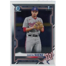 2021 BOWMAN DRAFT CHROME DUSTIN SAENZ BASE BDC-14 WASHINGTON NATIONALS