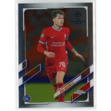 2020-21 TOPPS CHROME UEFA CHAMPIONS LEAGUE NECO  WILLIAMS #94 ROOKIE LIVERPOOL FC