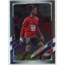 2020-21 TOPPS CHROME UEFA CHAMPIONS LEAGUE EDUARDO CAMAVINGA #44 ROOKIE STADE RENNAIS FC