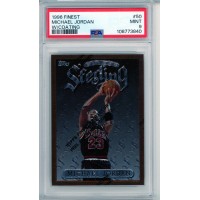 1996 TOPPS FINEST STERLING W/ COATING #50 MICHAEL JORDAN PSA 9