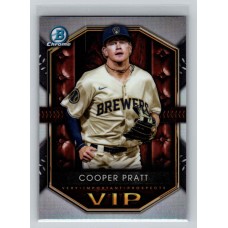 2025 Bowman Cooper Pratt #VIP-15 Very Important Prospects Milwaukee Brewers