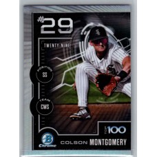 2025 Bowman Colson Montgomery #BTP-29 Bowman Scouts' Top 100 Chicago White Sox