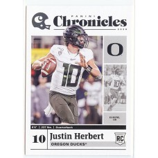 2020 Chronicles Justin Herbert Draft Picks #5 Oregon Ducks/Los Angeles Chargers