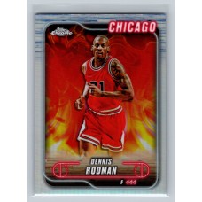 2024-25 Topps Chrome Breakers Delight Dennis Rodman #95 Refractor - (1:2 hobby, 4:1 breaker: 1:8 value, 1:7 mega) Chicago Bulls