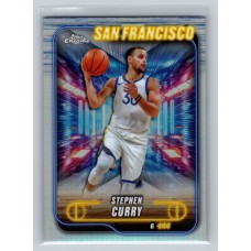 2024-25 Topps Chrome Breakers Delight Stephen Curry #187 Refractor - (1:2 hobby, 4:1 breaker: 1:8 value, 1:7 mega) Golden State Warriors