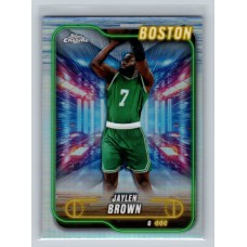 2024-25 Topps Chrome Breakers Delight Jaylen Brown #28 Refractor - (1:2 hobby, 4:1 breaker: 1:8 value, 1:7 mega) Boston Celtics